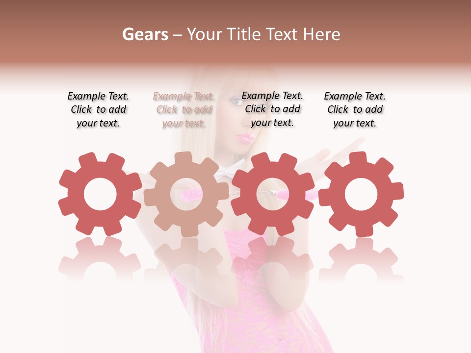 Girl Attractive Makeup PowerPoint Template