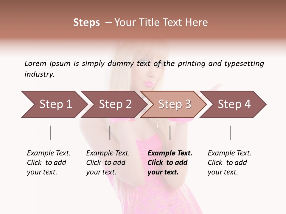 Girl Attractive Makeup PowerPoint Template