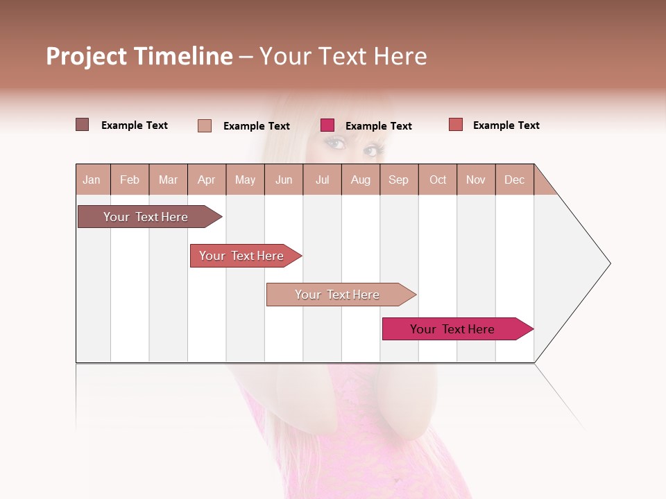 Girl Attractive Makeup PowerPoint Template