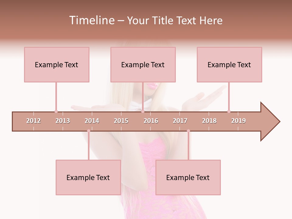 Girl Attractive Makeup PowerPoint Template