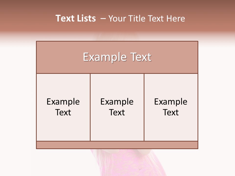 Girl Attractive Makeup PowerPoint Template