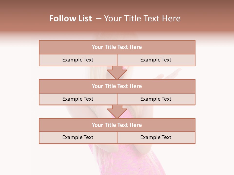 Girl Attractive Makeup PowerPoint Template