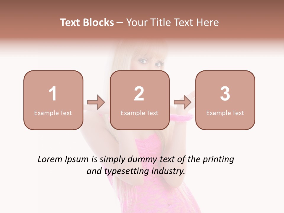 Girl Attractive Makeup PowerPoint Template