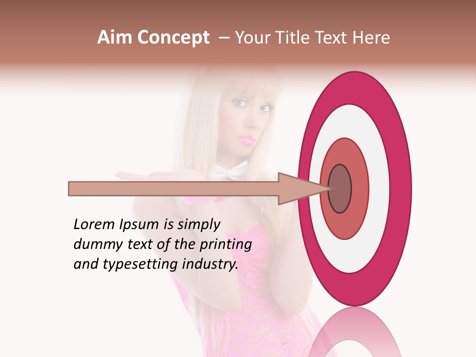 Girl Attractive Makeup PowerPoint Template