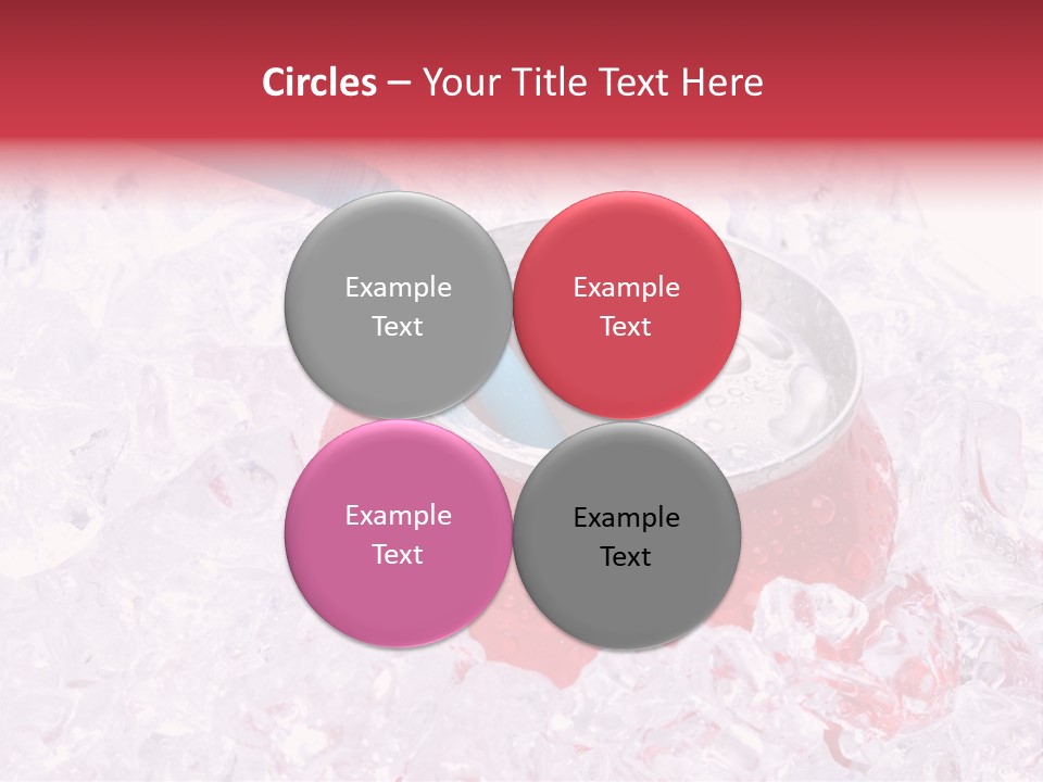 Beverage Droplets Close Up PowerPoint Template