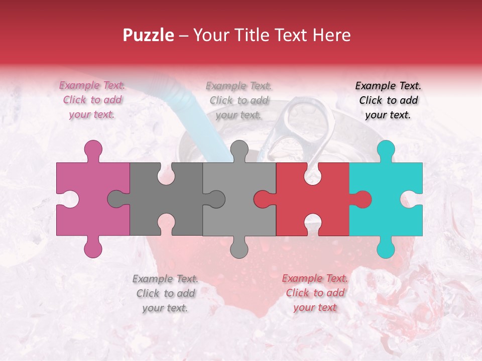 Beverage Droplets Close Up PowerPoint Template