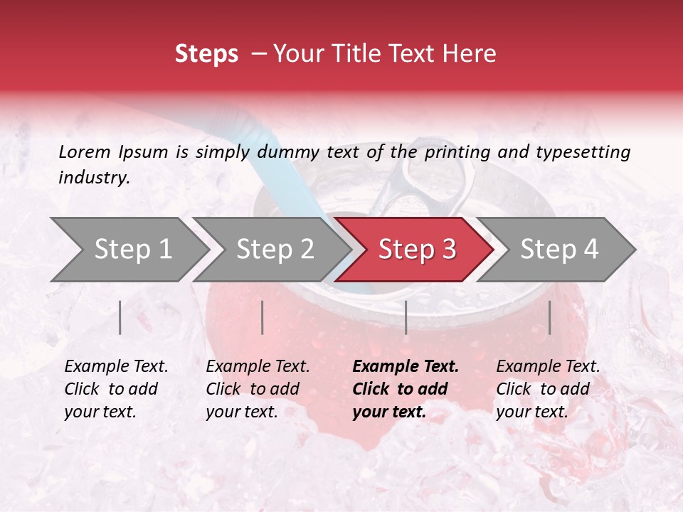 Beverage Droplets Close Up PowerPoint Template