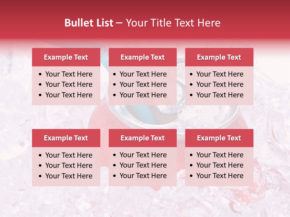 Beverage Droplets Close Up PowerPoint Template