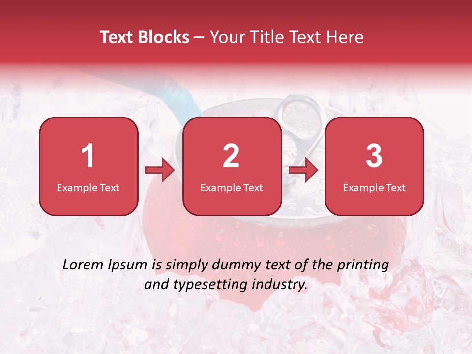 Beverage Droplets Close Up PowerPoint Template