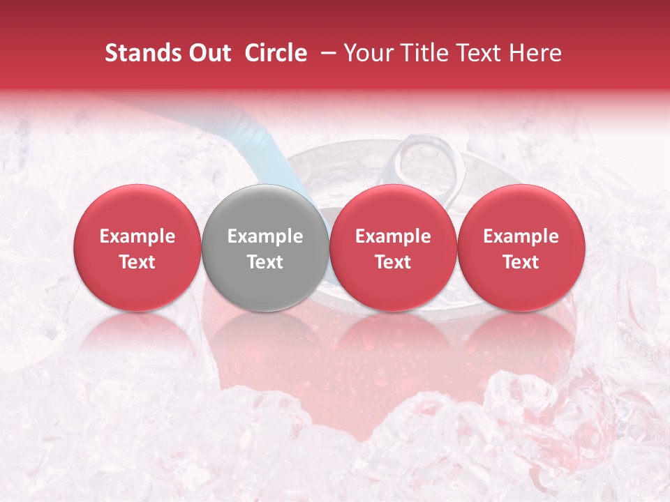 Beverage Droplets Close Up PowerPoint Template