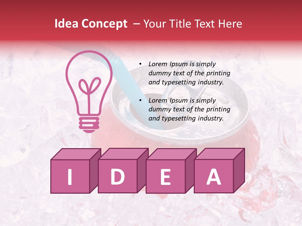 Beverage Droplets Close Up PowerPoint Template