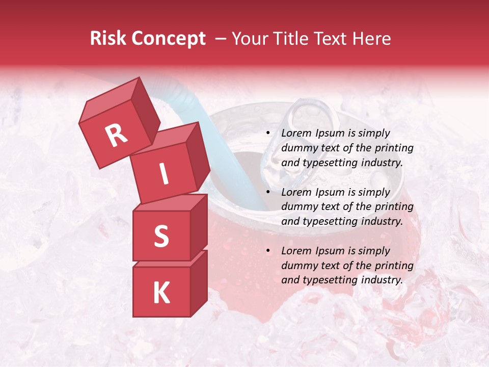 Beverage Droplets Close Up PowerPoint Template