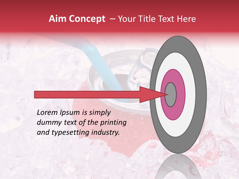 Beverage Droplets Close Up PowerPoint Template