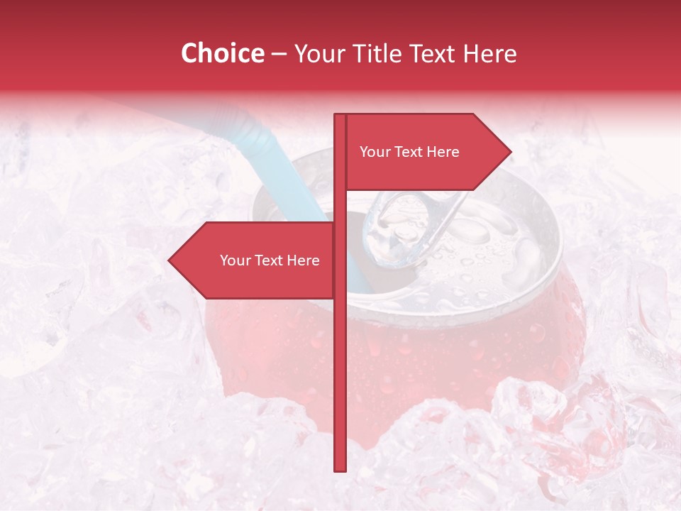 Beverage Droplets Close Up PowerPoint Template