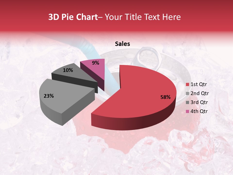 Beverage Droplets Close Up PowerPoint Template