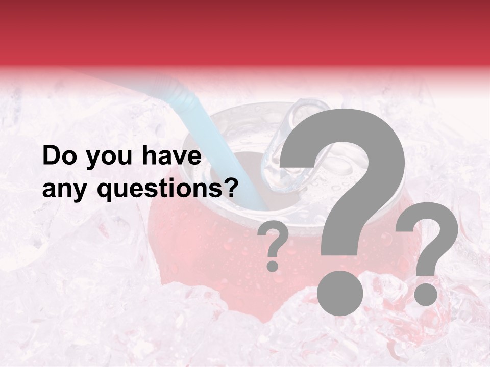 Beverage Droplets Close Up PowerPoint Template