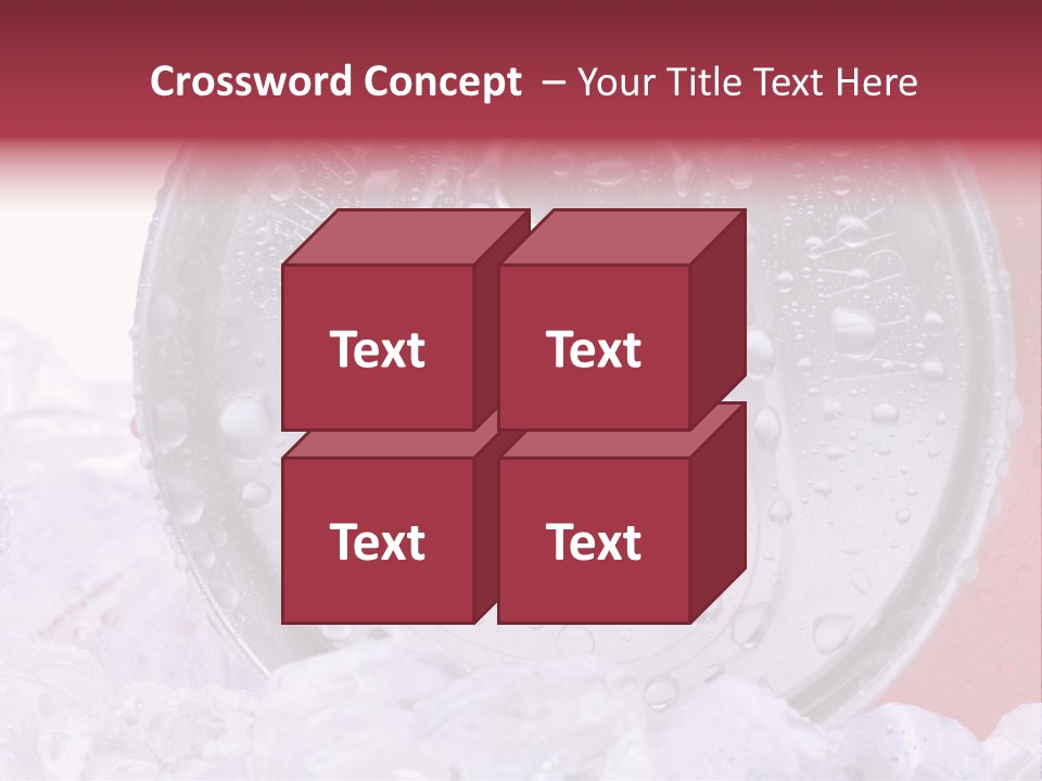 Can White Droplets PowerPoint Template