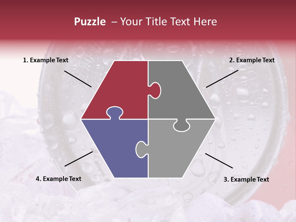 Can White Droplets PowerPoint Template