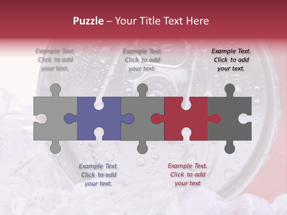 Can White Droplets PowerPoint Template