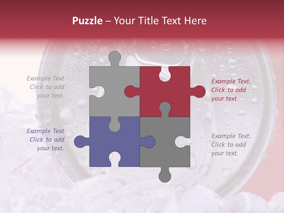 Can White Droplets PowerPoint Template