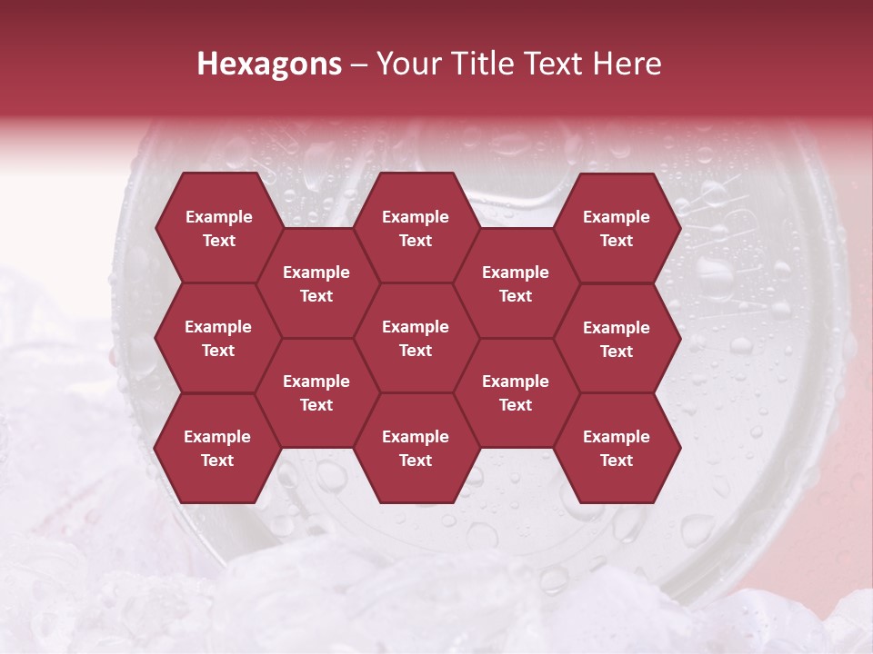 Can White Droplets PowerPoint Template