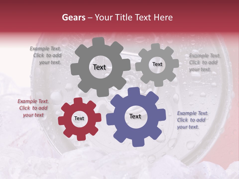 Can White Droplets PowerPoint Template