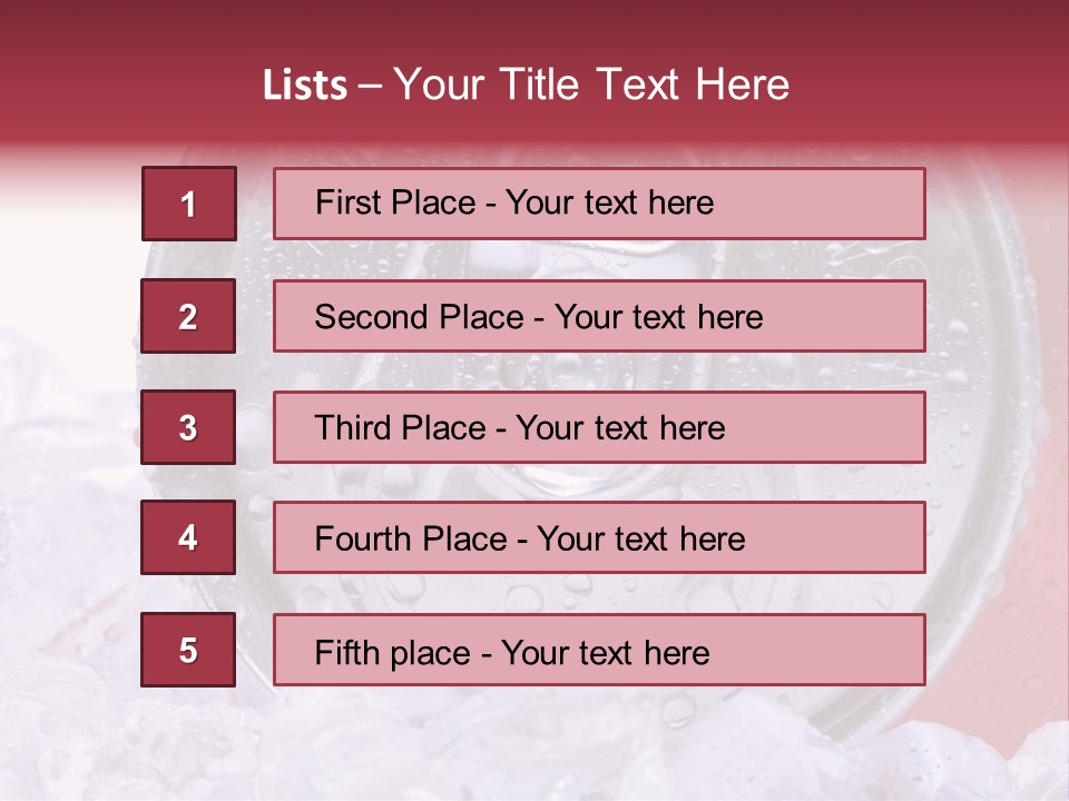 Can White Droplets PowerPoint Template