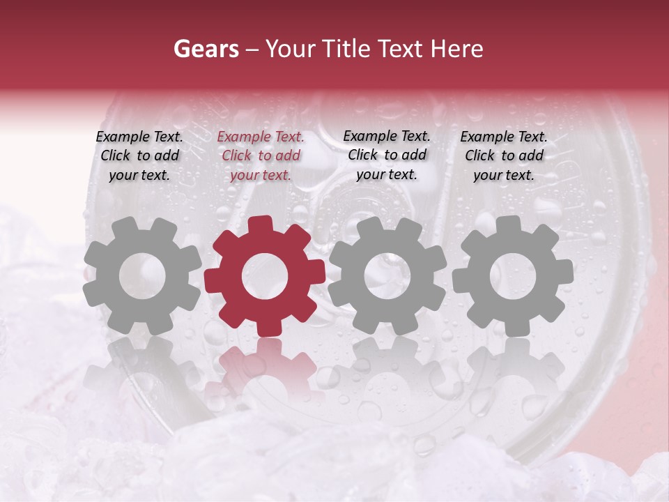 Can White Droplets PowerPoint Template