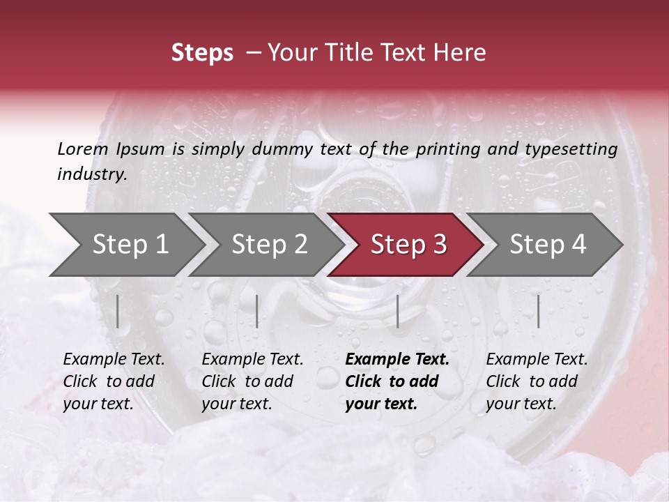 Can White Droplets PowerPoint Template