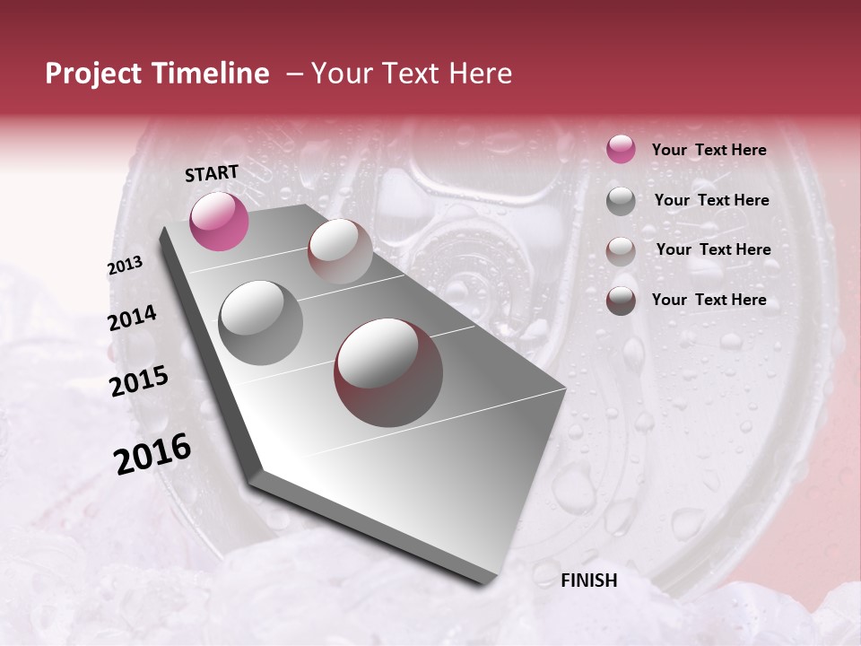 Can White Droplets PowerPoint Template