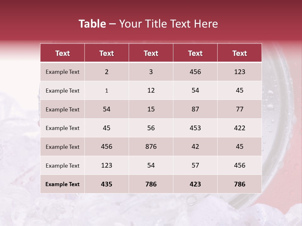 Can White Droplets PowerPoint Template