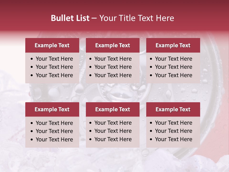 Can White Droplets PowerPoint Template