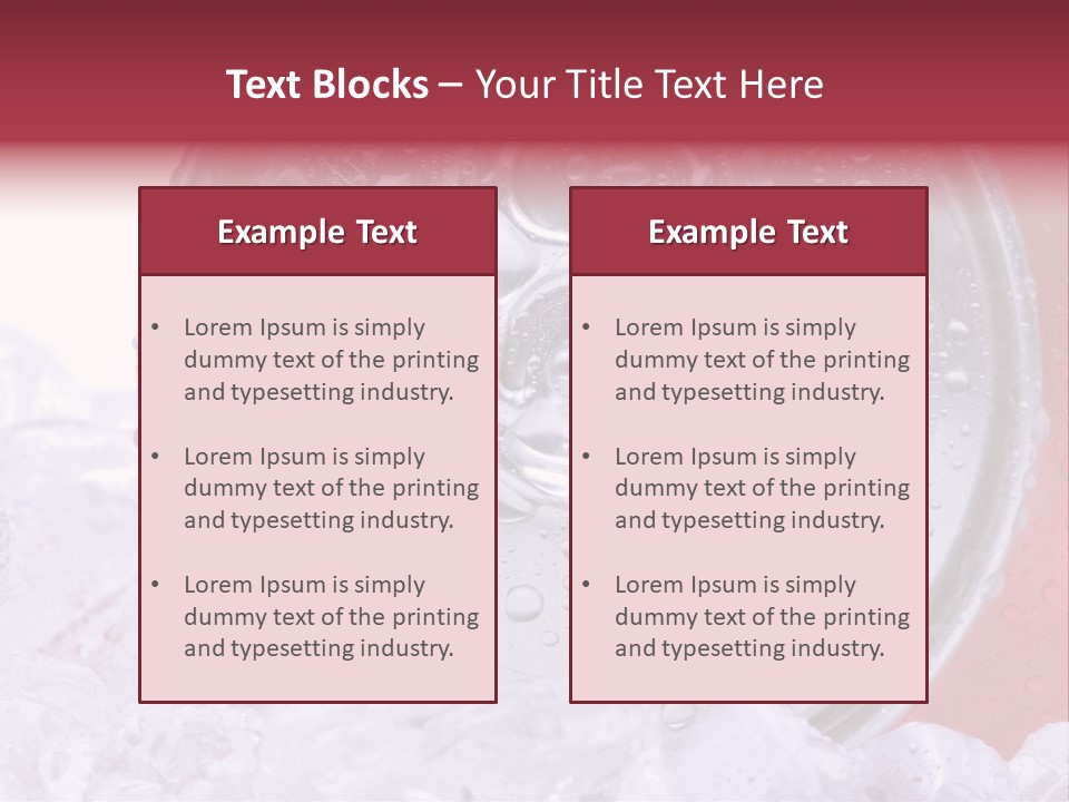 Can White Droplets PowerPoint Template