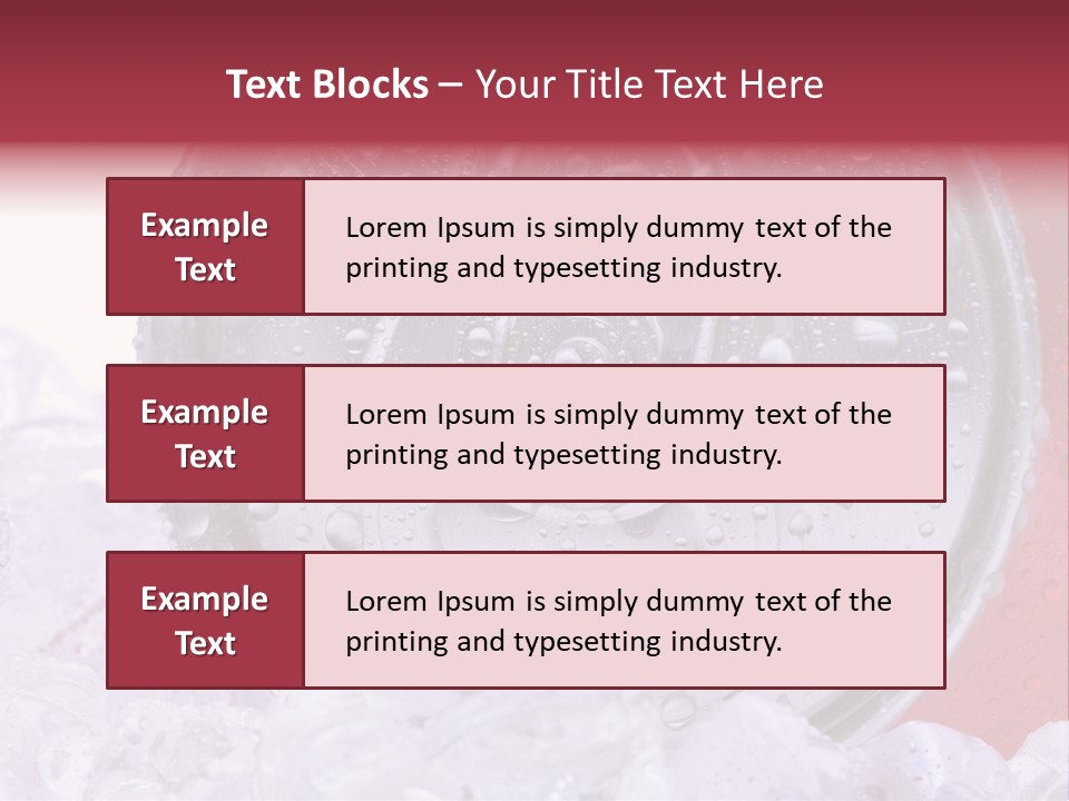 Can White Droplets PowerPoint Template