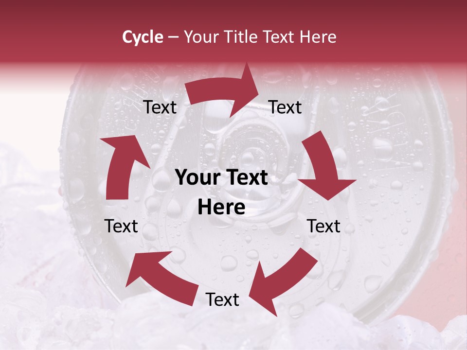 Can White Droplets PowerPoint Template