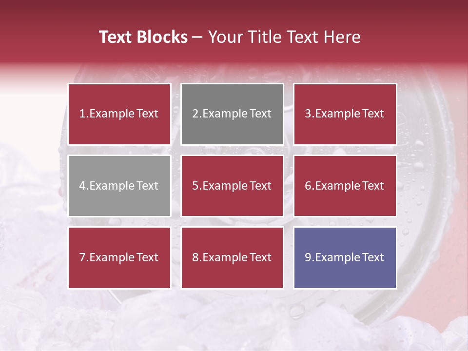 Can White Droplets PowerPoint Template