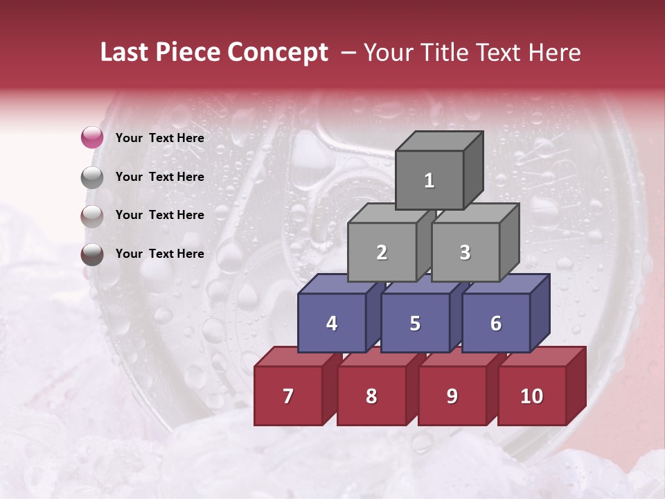 Can White Droplets PowerPoint Template