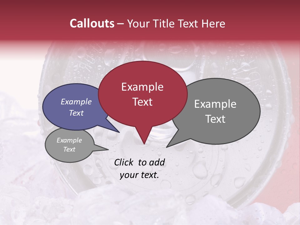 Can White Droplets PowerPoint Template