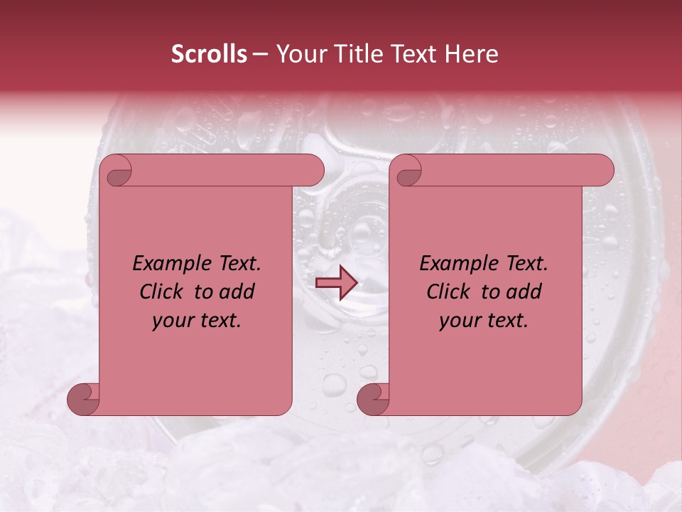 Can White Droplets PowerPoint Template