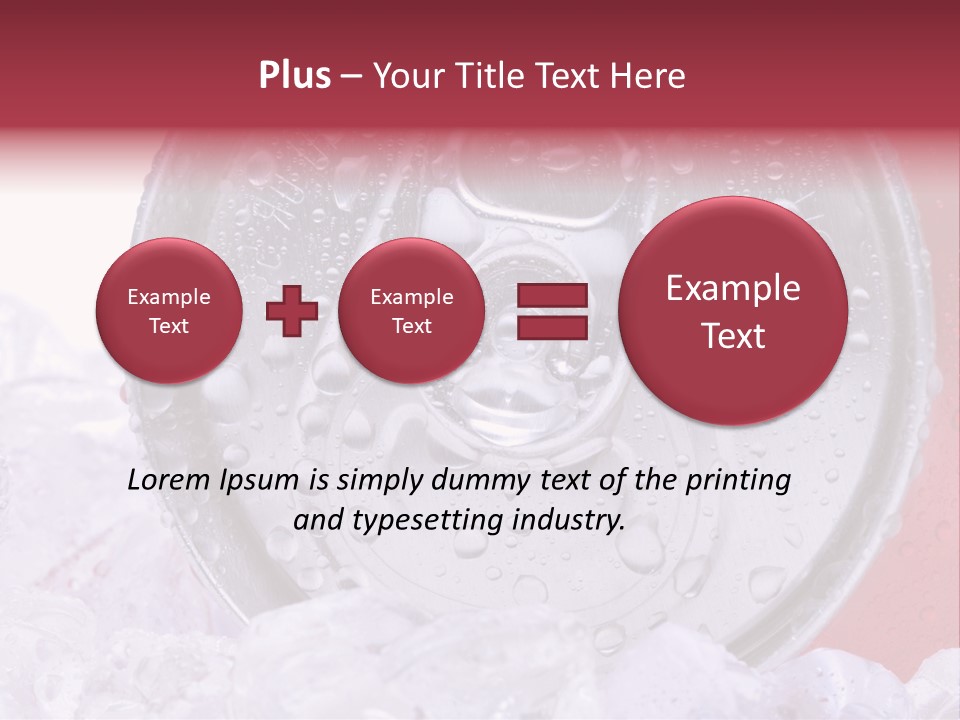 Can White Droplets PowerPoint Template