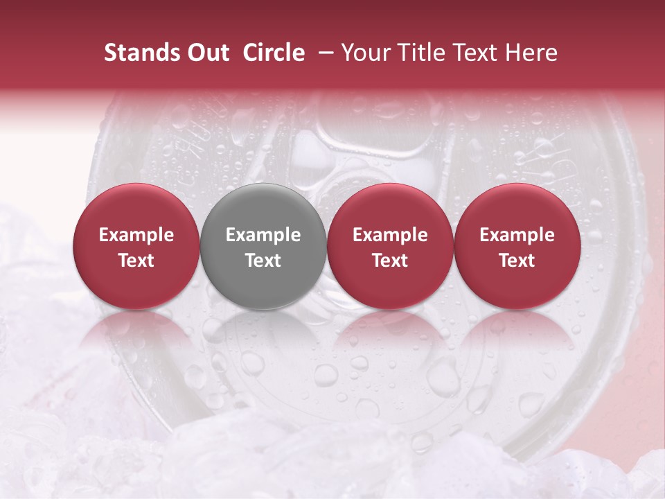 Can White Droplets PowerPoint Template