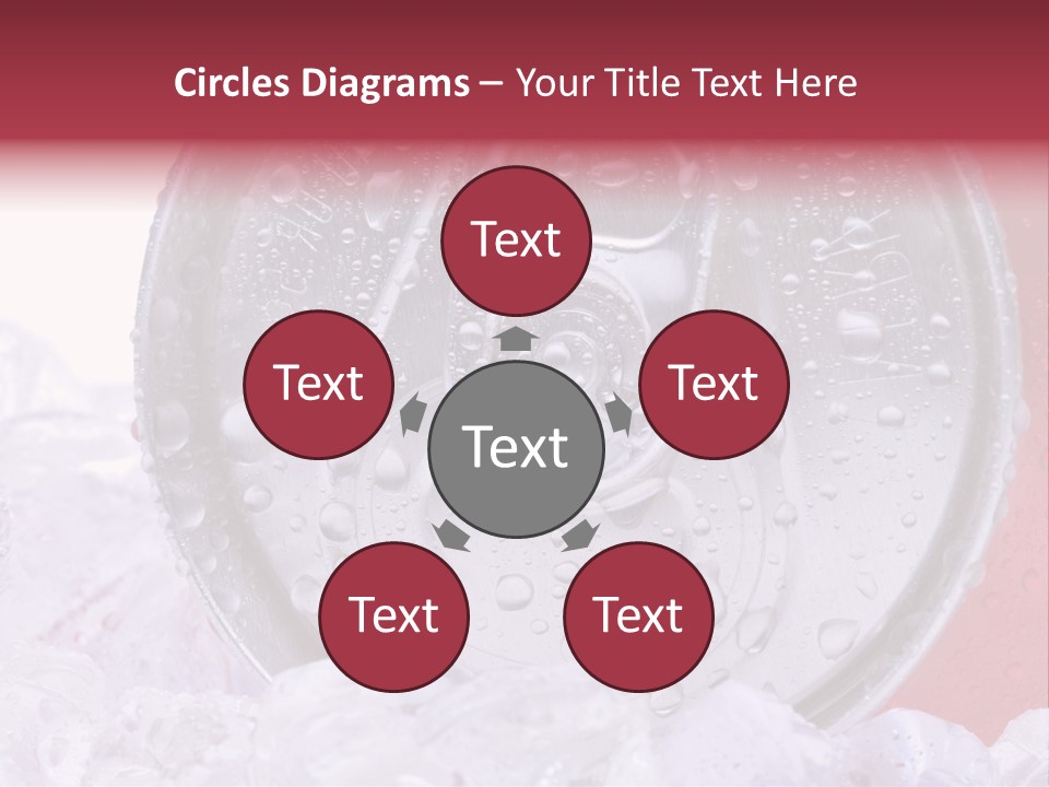 Can White Droplets PowerPoint Template