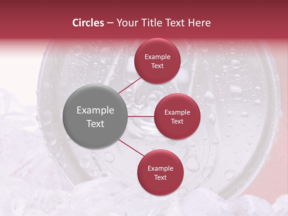 Can White Droplets PowerPoint Template