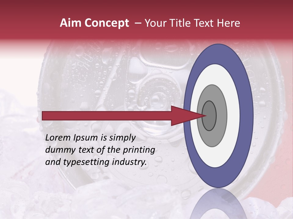 Can White Droplets PowerPoint Template