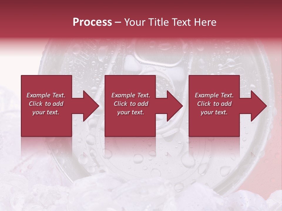 Can White Droplets PowerPoint Template