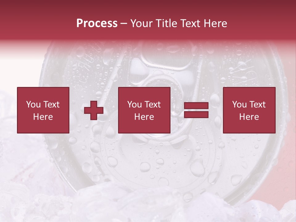 Can White Droplets PowerPoint Template