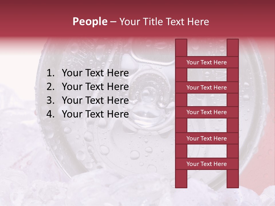 Can White Droplets PowerPoint Template