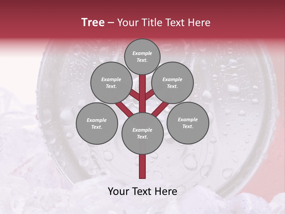 Can White Droplets PowerPoint Template