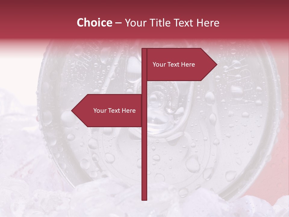 Can White Droplets PowerPoint Template