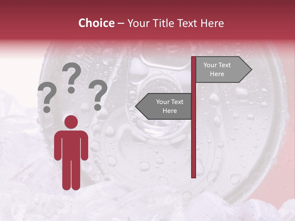 Can White Droplets PowerPoint Template